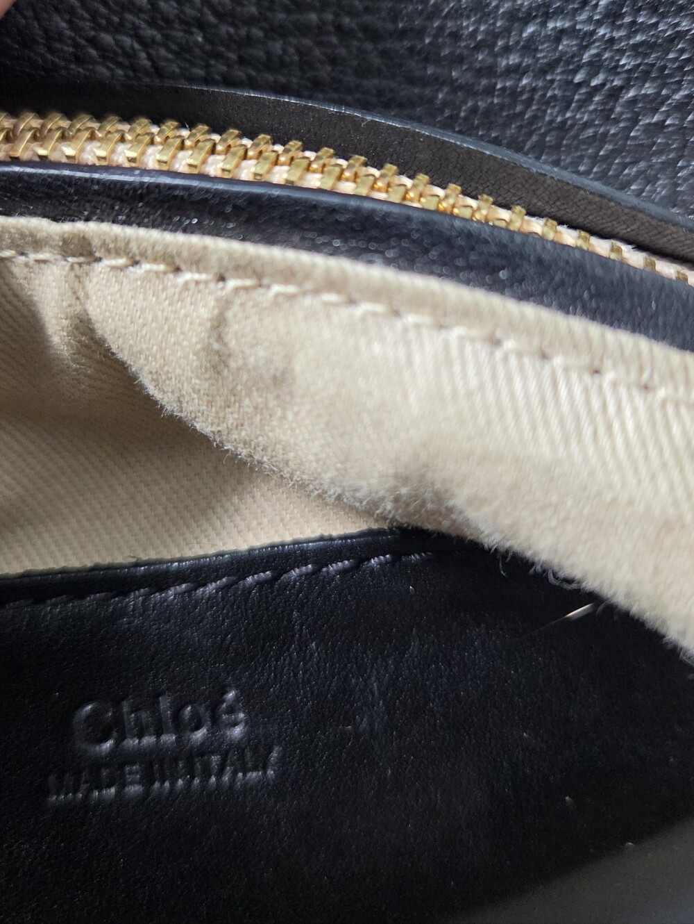 Chloe Black Lexa Crossbody Bag Leather Small Aged Gold Hardware - Picture 8 of 16